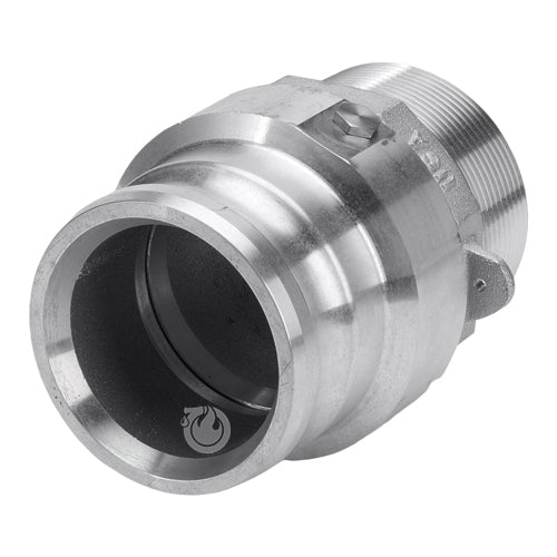 Aluminum 4" Swivel Male Camlock x 4" Male NPT (USA)
