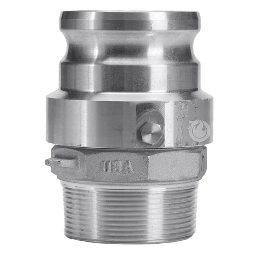 Aluminum 4" Swivel Male Camlock x 4" Male NPT (USA)