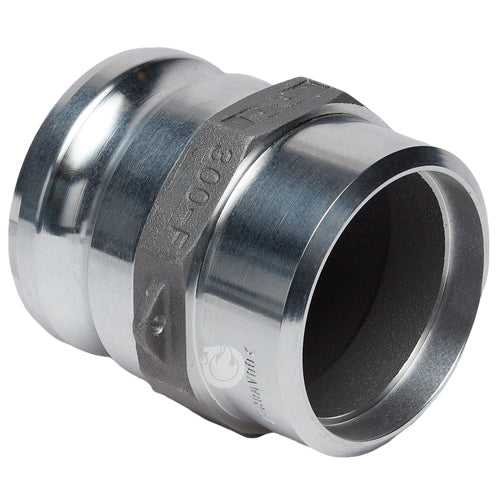 Aluminum 3" Male Camlock Fitting x 3" Schedule 40 Butt Weld Socket