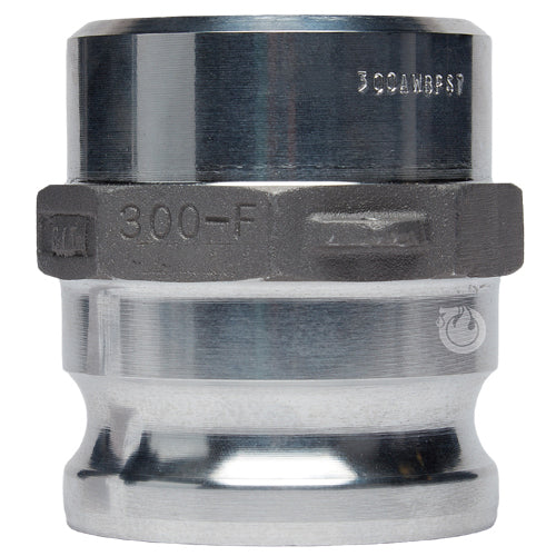 Aluminum 3" Male Camlock Fitting x 3" Schedule 40 Butt Weld Socket