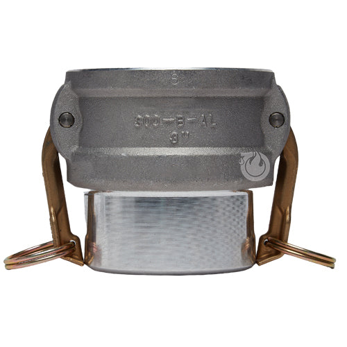 Aluminum 3" Female Camlock Fitting x 3" Schedule 40 Butt Weld