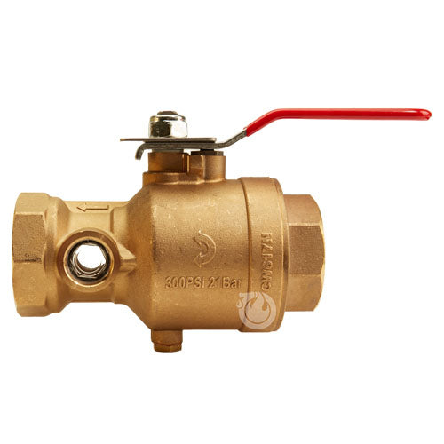 Brass 1 1/2" NPT Inlet x 1 1/2" NPT Outlet