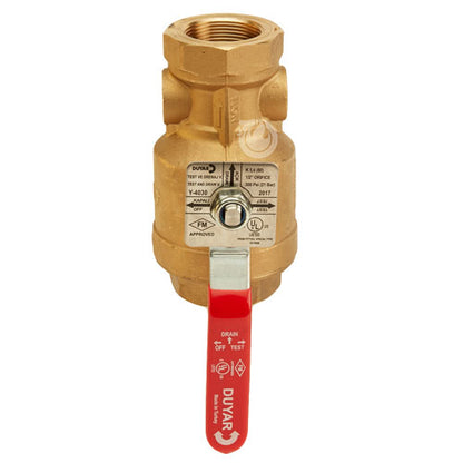Brass 1 1/2" NPT Inlet x 1 1/2" NPT Outlet