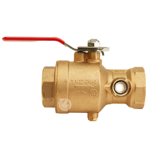 Brass 1 1/2" NPT Inlet x 1 1/2" NPT Outlet