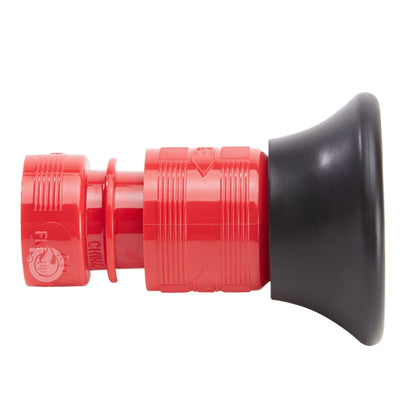 Plastic 1" Red Fire Nozzle With Bumper (NPSH)