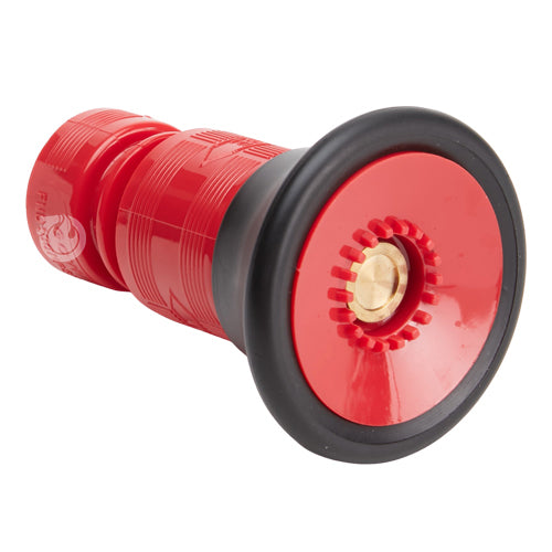 Plastic 1" Red Fire Nozzle With Bumper (NPSH)