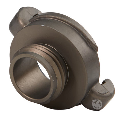 Aluminum 1" NH Male Quarter Turn with Red Plastic Nozzle
