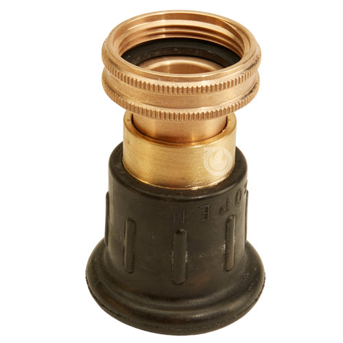 Brass 1 1/2" Full Bumper Fire Nozzle (NH)