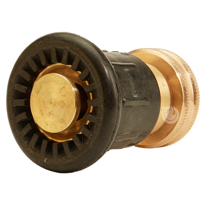 Brass 1 1/2" Full Bumper Fire Nozzle (NH)
