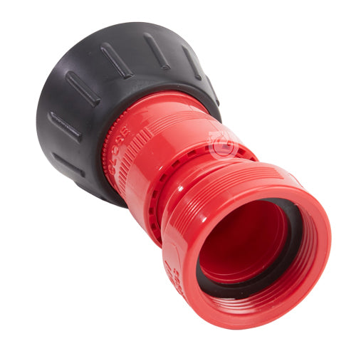 Plastic 1 1/2" Red Fire Nozzle With Bumper (NPSH)