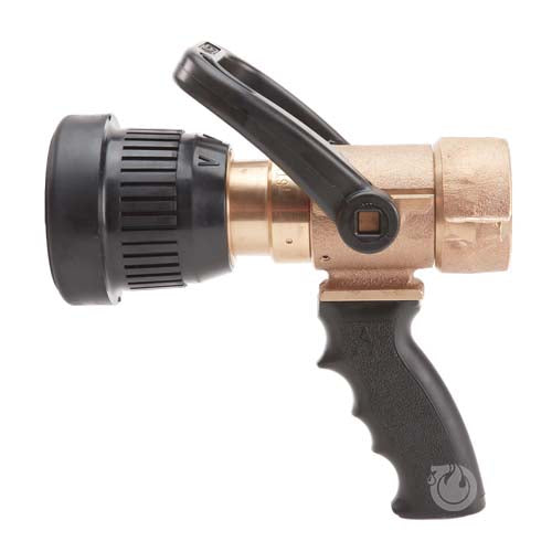 Brass U.S. Coast Guard 1 1/2'' Shipboard Vari-Nozzle with Pistol Grip (NPSH)