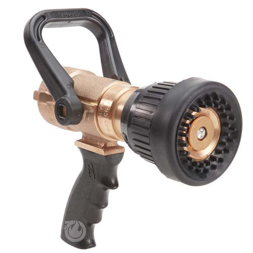 Brass U.S. Coast Guard 1 1/2'' Shipboard Vari-Nozzle with Pistol Grip (NPSH)