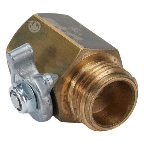 Brass 3/4" GHT Inlet x 3/4" GHT Outlet