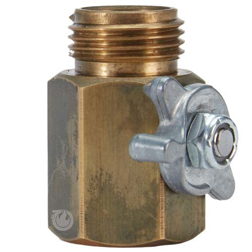 Brass 3/4" GHT Inlet x 3/4" GHT Outlet