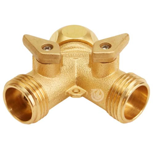 Brass GHT Inlet x (2) GHT Outlet
