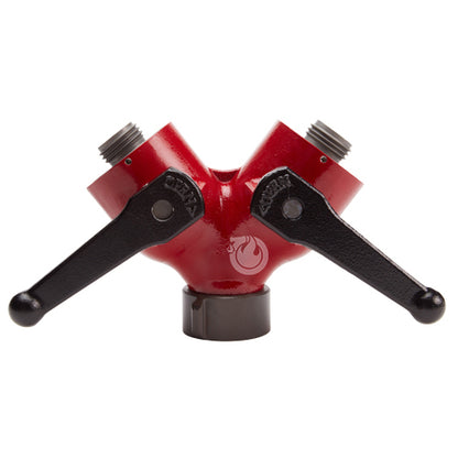 Forestry Aluminum 1 1/2" NH Inlet X (2) 1" NPSH Outlet Wye Valve