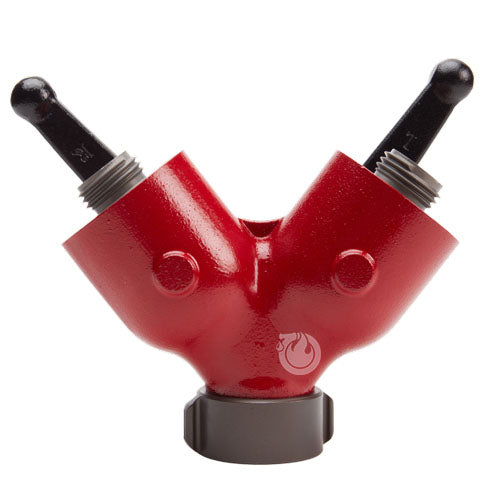 Forestry Aluminum 1 1/2" NH Inlet X (2) 1" NPSH Outlet Wye Valve