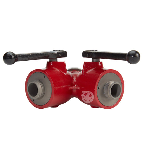 Forestry Aluminum 1 1/2" NH Inlet X (2) 1" NPSH Outlet Wye Valve
