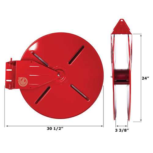 Large Fire Hose Storage Reel