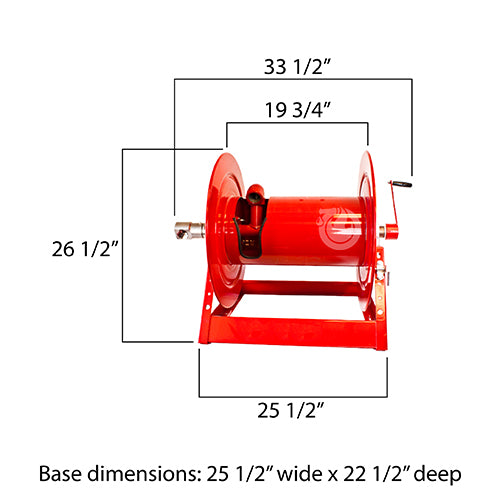 Live 1 1/2" Booster Fire Hose Storage Reel
