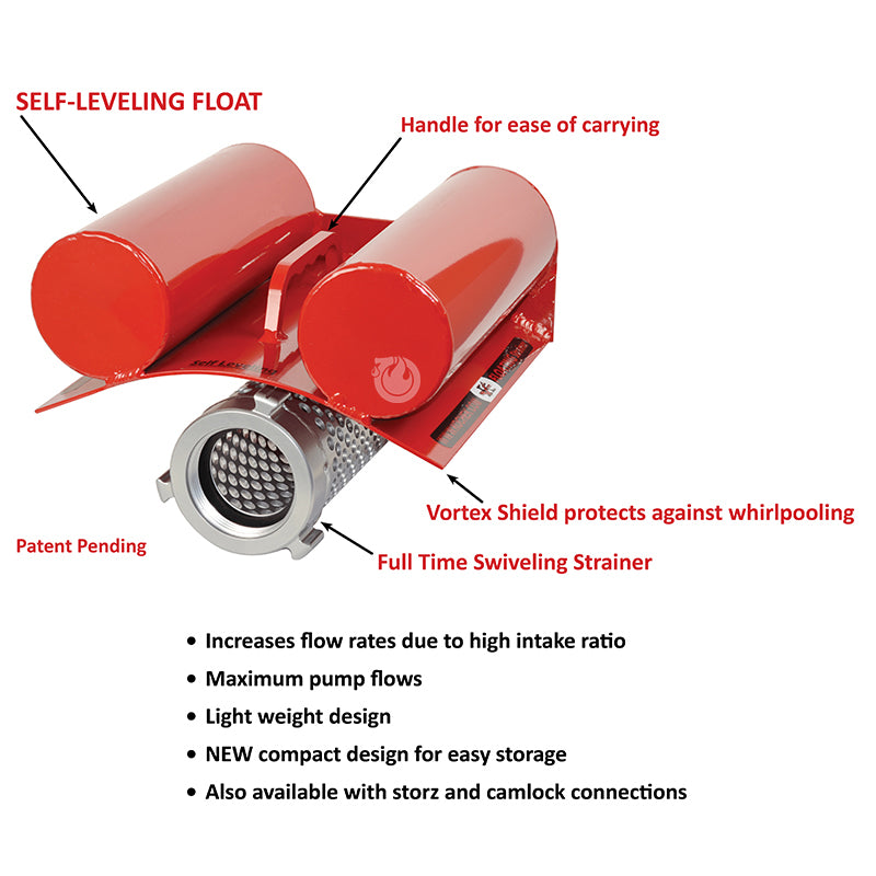 Aluminum 3" NH Self Leveling Floating Strainer