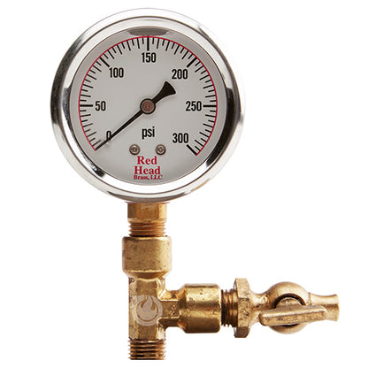 Aluminum 2 1/2" NH Cap Gauge With Bleeder Valve