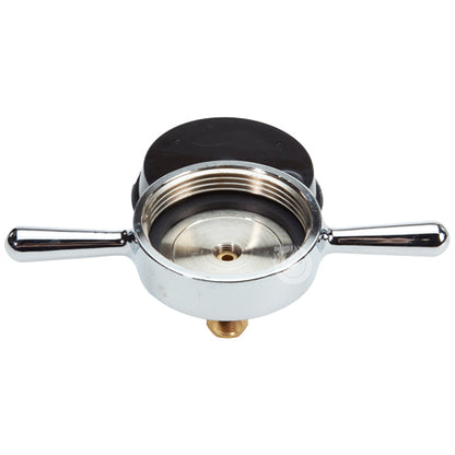 Aluminum 2 1/2" NH Long Handle Cap Gauge With Bleeder Valve