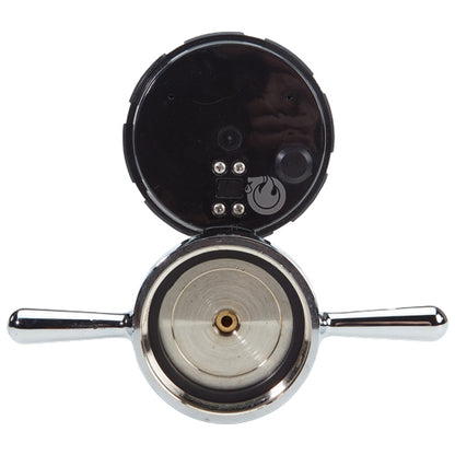 Aluminum 2 1/2" NH Long Handle Cap Gauge With Bleeder Valve