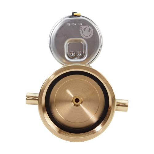 Aluminum 2 1/2" NH Pin Lug Cap Gauge With Bleeder Valve