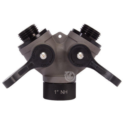 Aluminum 1" NH Inlet x (2) 1" NH Outlet