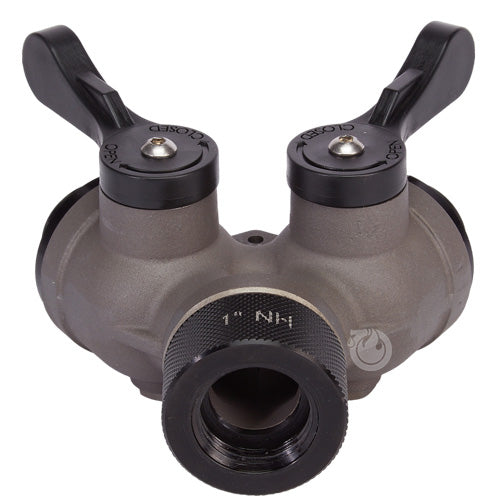 Aluminum 1" NH Inlet x (2) 1" NH Outlet