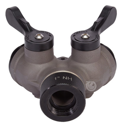 Aluminum 1" NH Inlet x (2) 1" NH Outlet