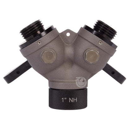 Aluminum 1" NH Inlet x (2) 1" NH Outlet