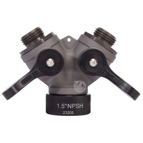 Aluminum 1 1/2" NPSH Inlet x (2) 1" NPSH Outlet