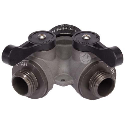 Aluminum 1 1/2" NPSH Inlet x (2) 1" NPSH Outlet