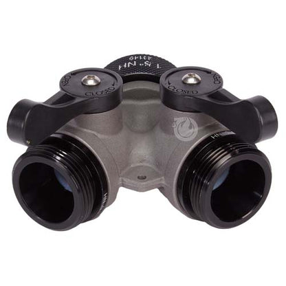Aluminum 1 1/2" NH Inlet x (2) 1 1/2" NH Outlet