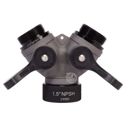 Aluminum 1 1/2" NPSH Inlet x (2) 1 1/2" NPSH Outlet
