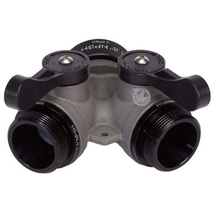 Aluminum 1 1/2" NPSH Inlet x (2) 1 1/2" NPSH Outlet