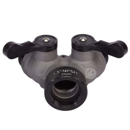 Aluminum 1 1/2" NPSH Inlet x (2) 1 1/2" NPSH Outlet