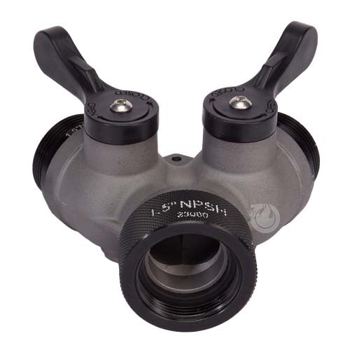 Aluminum 1 1/2" NPSH Inlet x (2) 1 1/2" NPSH Outlet