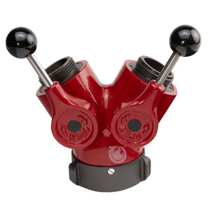 Aluminum 2 1/2" NH Inlet X (2) 1 1/2" NH Outlet