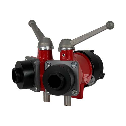 Aluminum Heavy-Duty 2 1/2" NH Inlet X (2) 1 1/2" NH Outlet