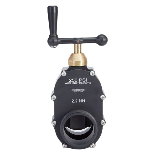 Aluminum 2 1/2" Swivel Female NH Inlet 2 1/2" Male NH Outlet Hydrant Gate Valve