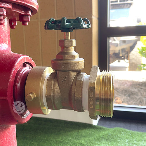 2 1/2" Female NH/NST x 2 1/2" Male NH/NST Shut-off Valve
