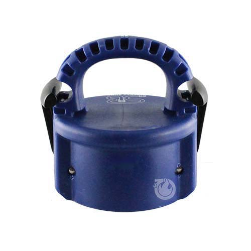 Blue 4" Polypropylene Female Safety Bump Cap