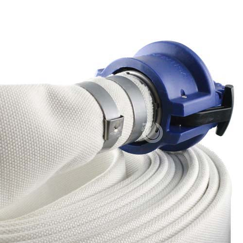 Blue 4" Polypropylene Female Safety Bump Cap