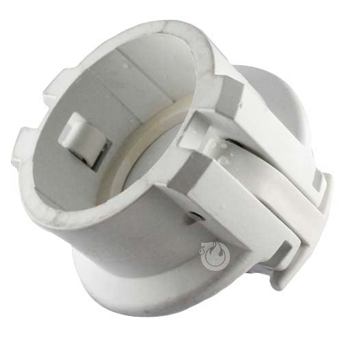 White 3" Food Grade Polypropylene Female Safety Bump Cap