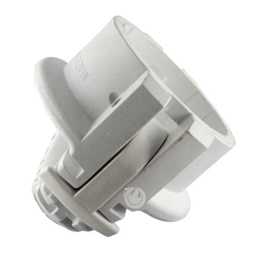White 4" Food Grade Polypropylene Female Safety Bump Cap
