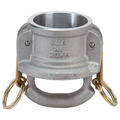 Aluminum 2" Female Safety Bump Cap