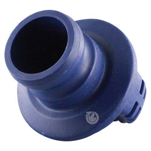 Blue 4" Polypropylene Male Safety Bump Plug